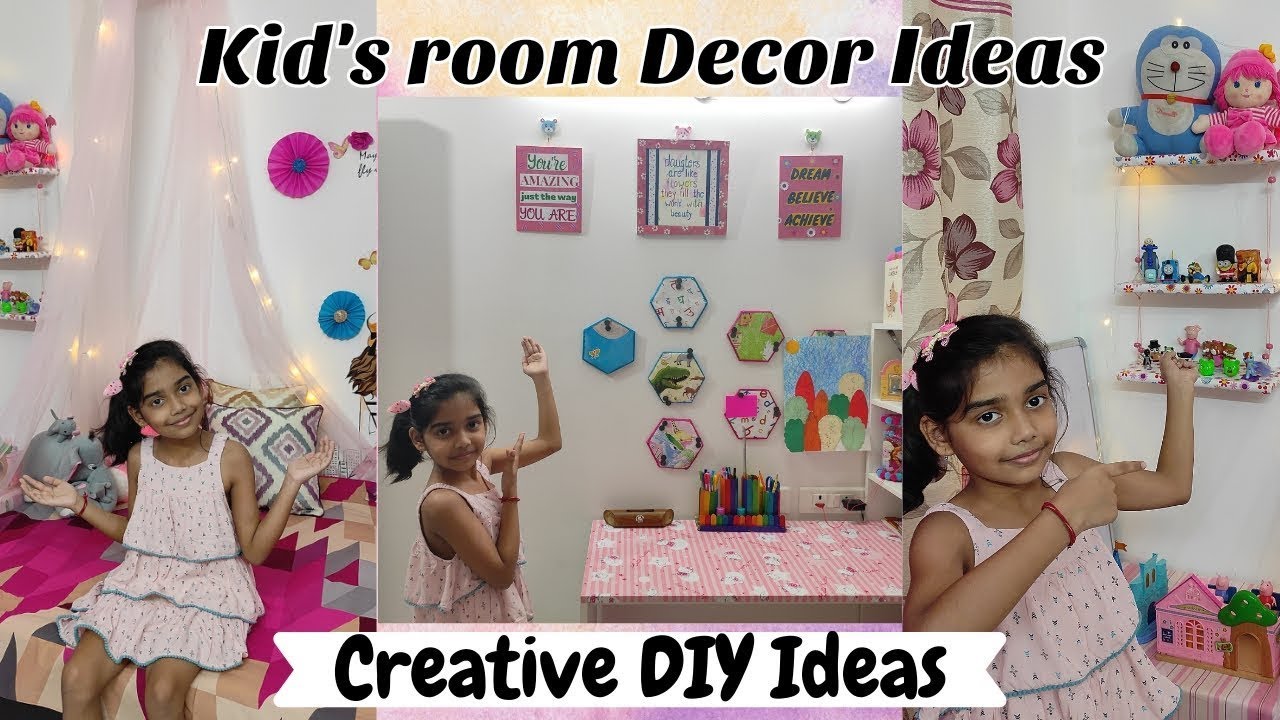 Kids room decoration ideas| Easy DIYs for kid's room |  Kid's Room Makeover