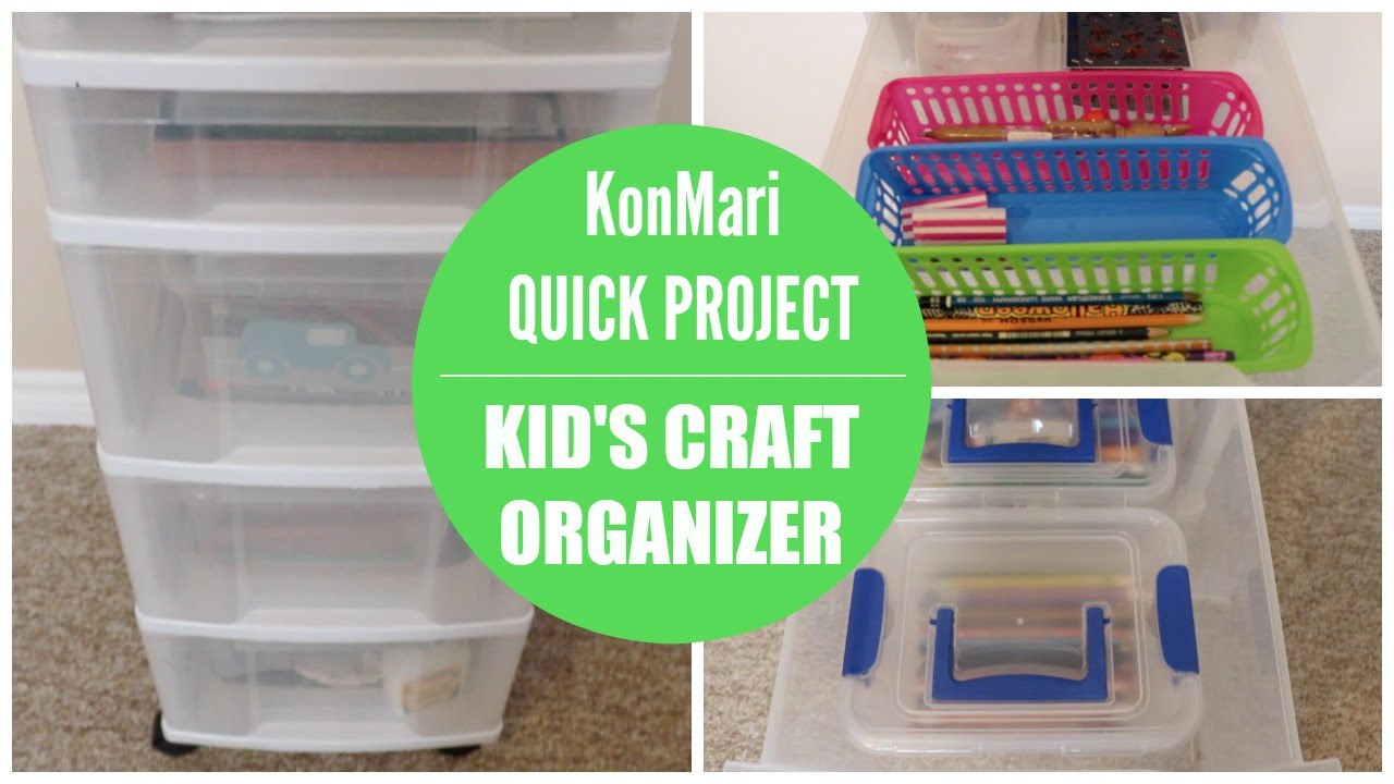 KonMari Organization | Kid's Craft Organizer