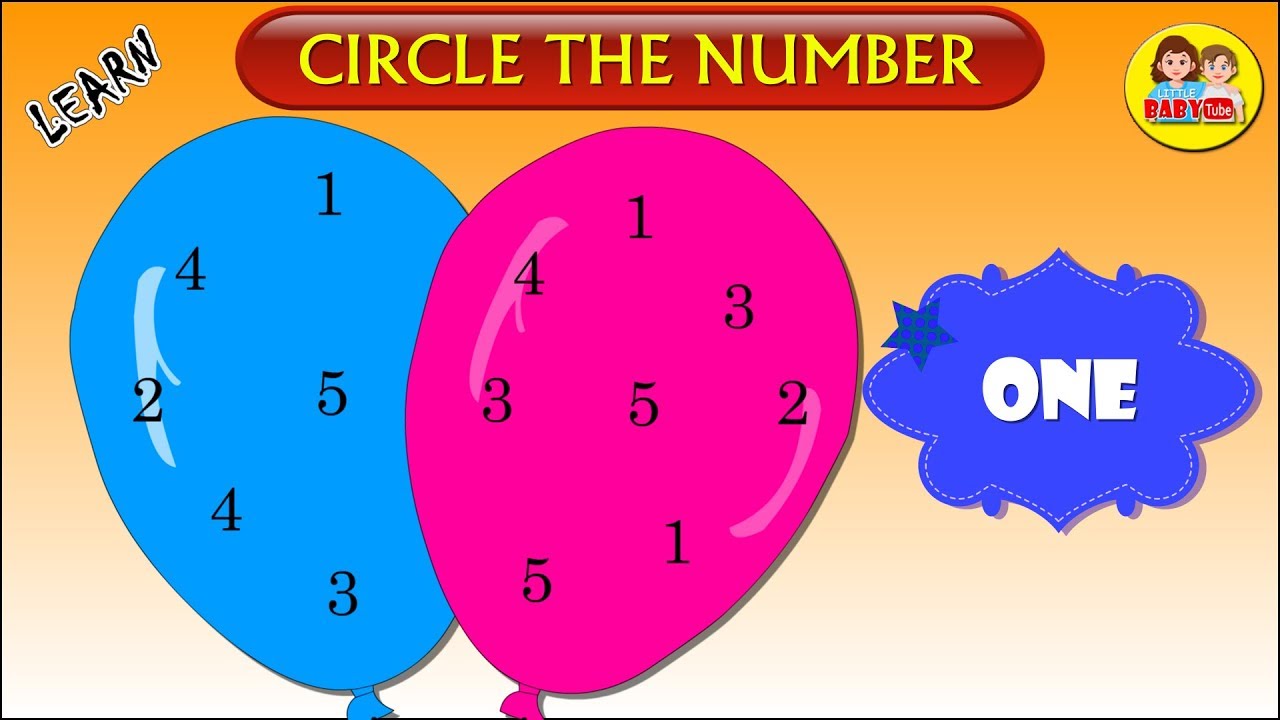 Learn Numbers for Kids | Circle the Correct Number | Math Activities for Kids