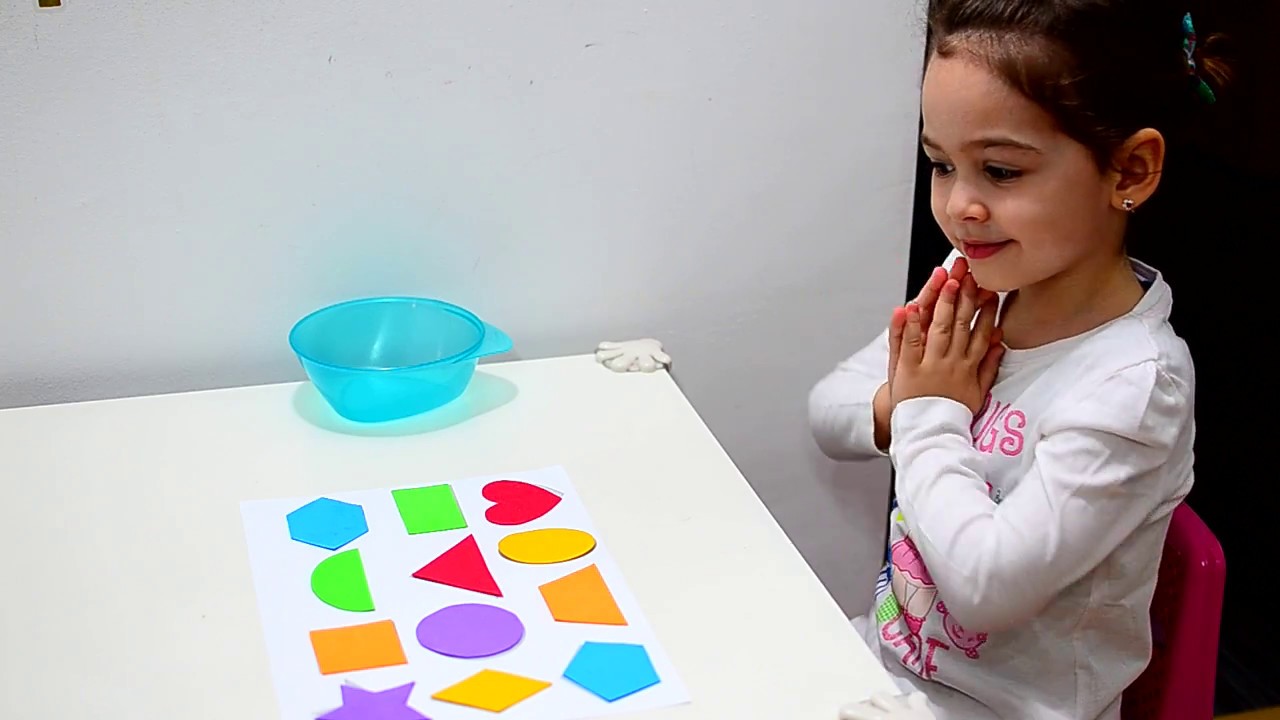 Learn Shapes and Colors - Montessori activities - toddlers kids play teaching methods fun education