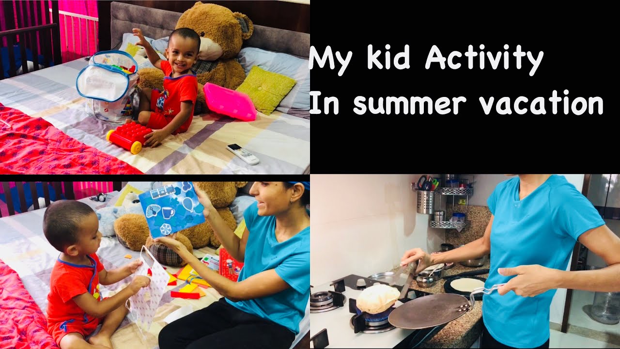 Lunch Routine | My kid Summer Vacation Activity