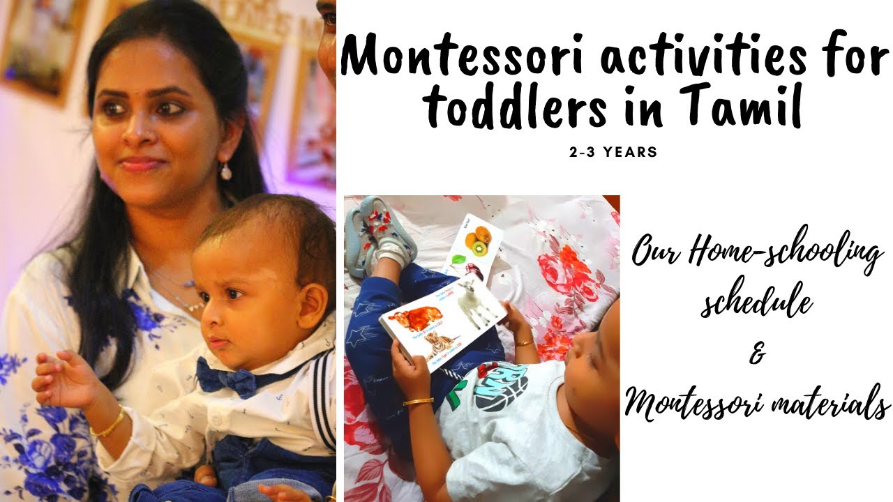 Montessori activities for 2-3 yrs old toddler | Our Home-schooling | வீட்டுமுறை குழந்தைகள் கல்வி