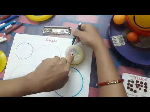 Nursery kids activity on circle || circle drawing || activity for nursery class