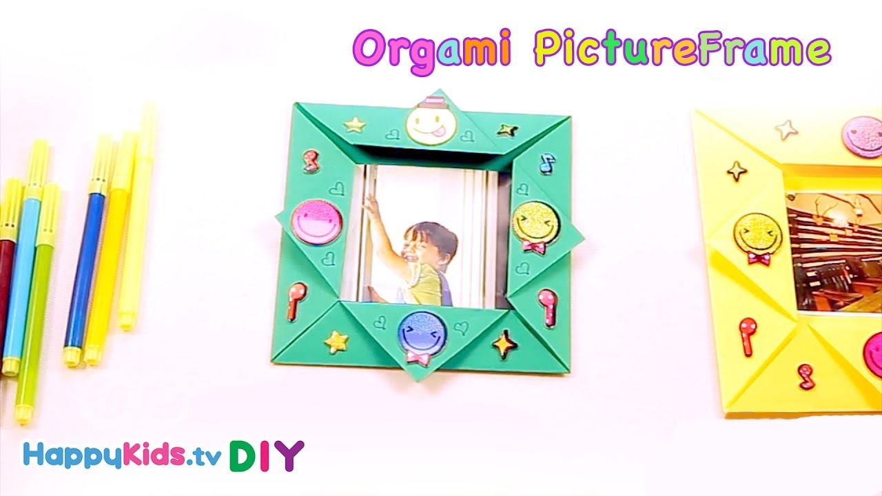 Origami Photo-frame | Paper Crafts | Kid's Crafts and Activities | Happykids DIY