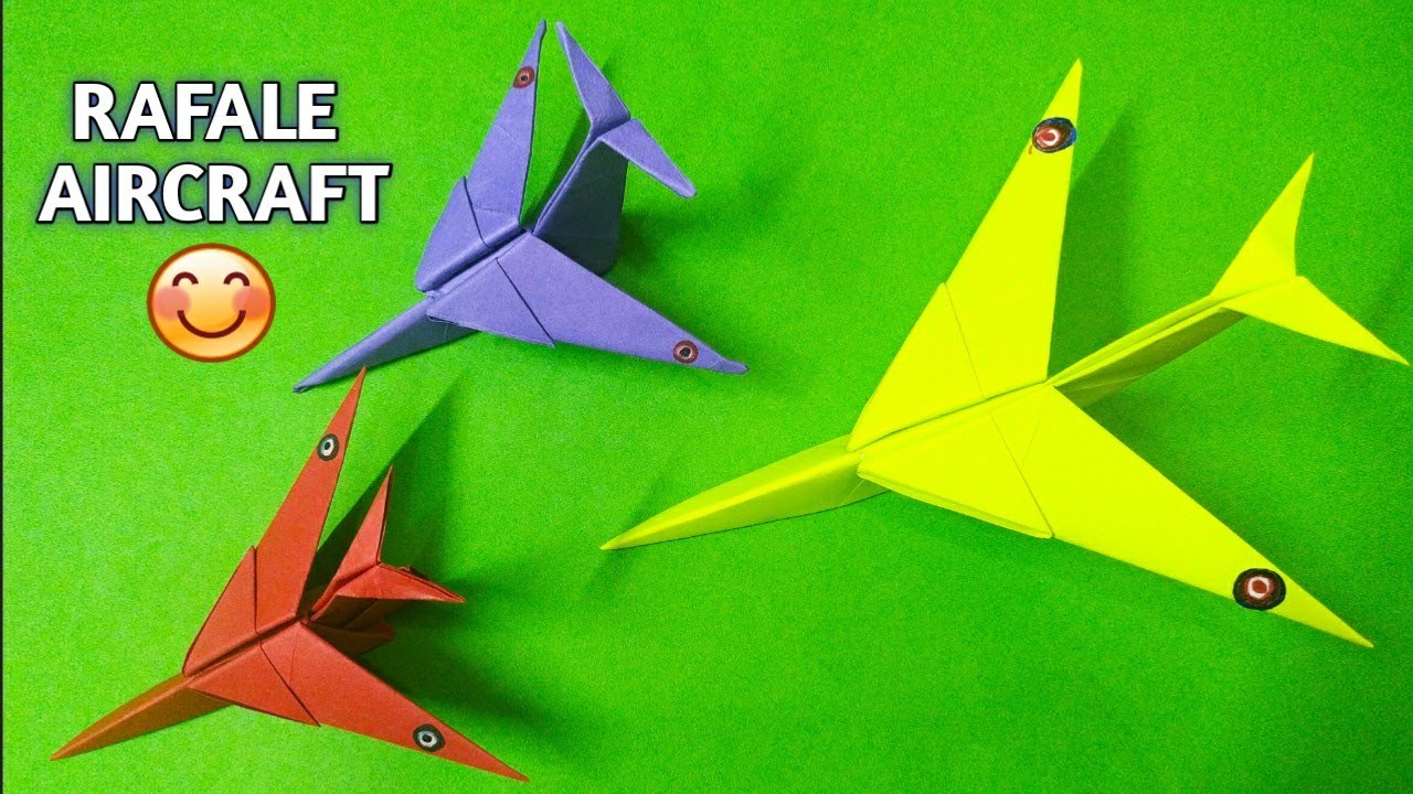 Paper Rafale aircraft || paper craft || kid's activity || DIY Crafts for School