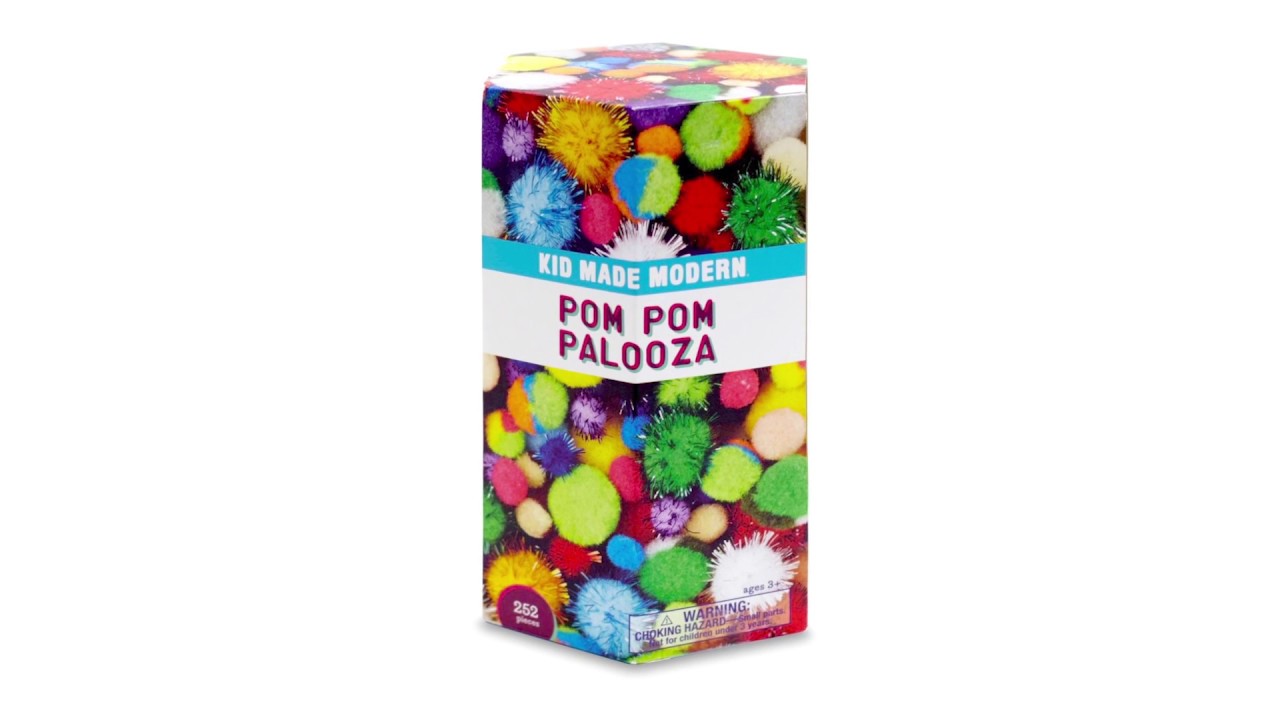 Pom Pom Palooza - Activities for Kids - Unboxing Craft Kit - Kid Made Modern