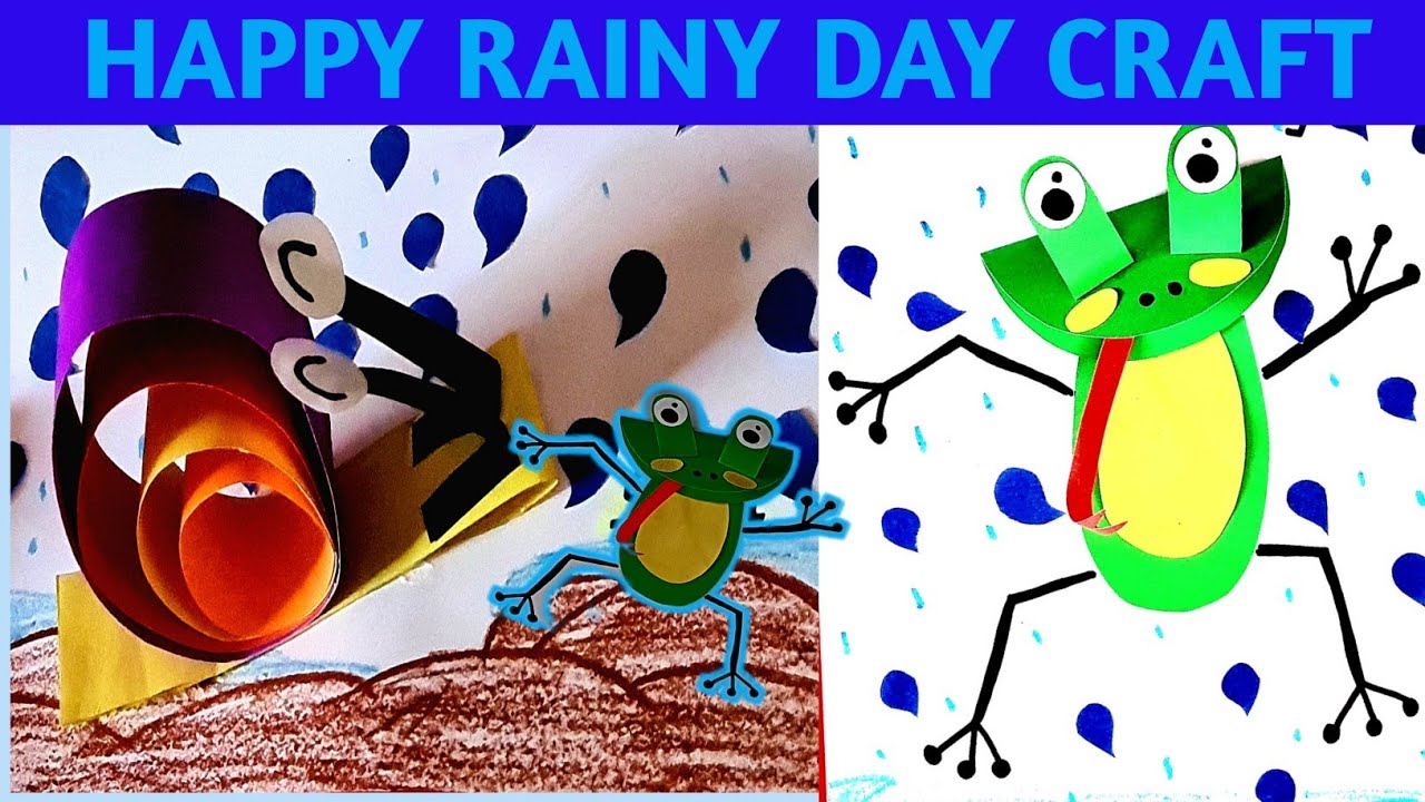 Rainy season activity for kids/rainy season craft ideas/animal during rain