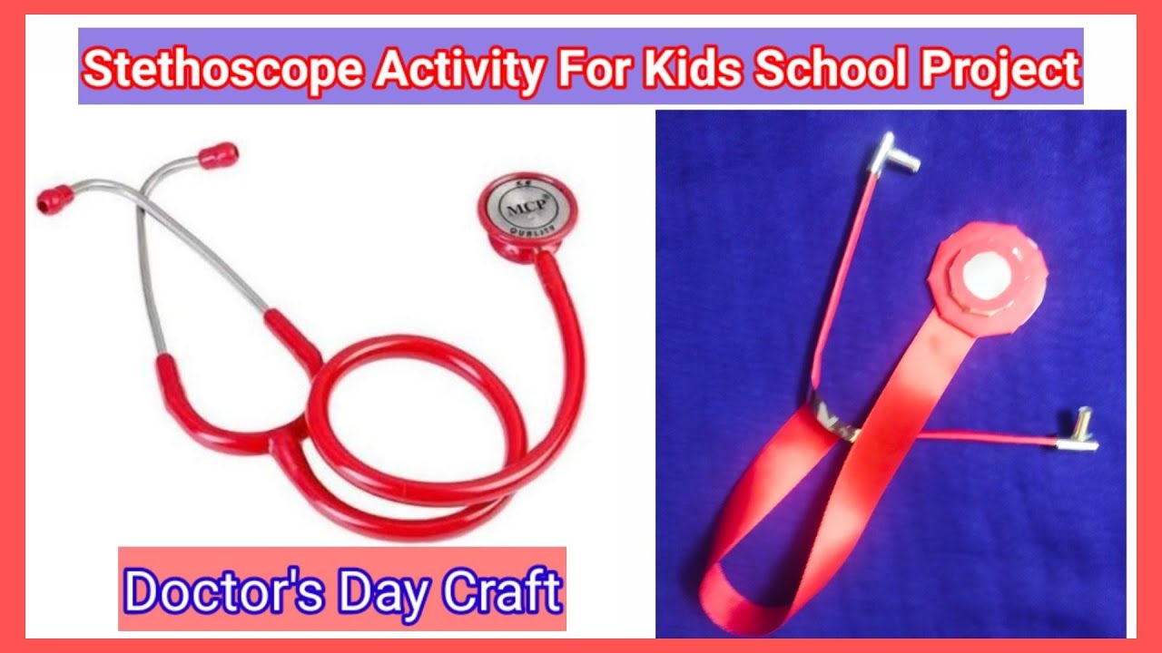 Stethoscope Craft For Doctor's Day/Paper Stethoscope Activity For Kids School Project/DIY