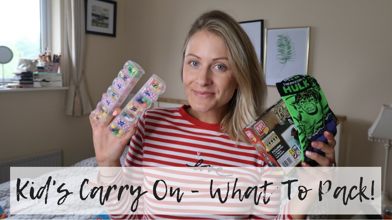 What To Pack In Kid's Carry On Bag | Long Haul Flight Plane Bag