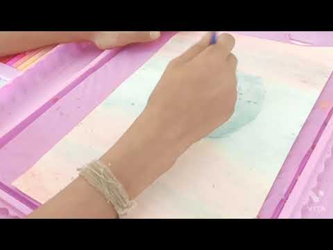 paints at home and painting with Tanishka/ kids activities with Tanishka