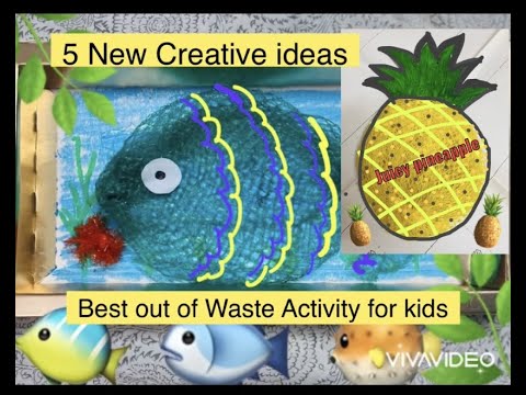 5 BEST OUT OF WASTE Diy Craft | NEW CREATIVE ideas for kids part 1