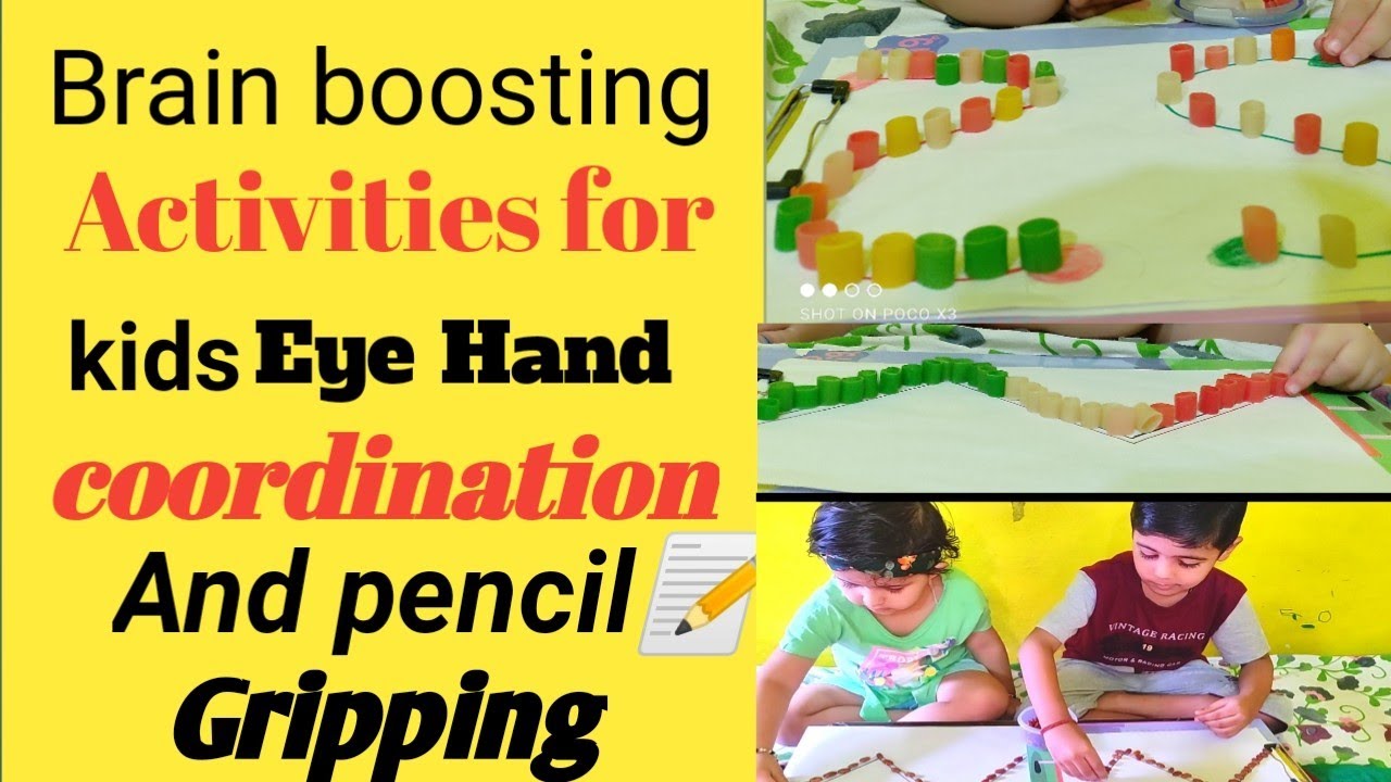 Brain boosting Fun activities for kids/Eye Hand coordination activities/Brain exercises, pencil hold