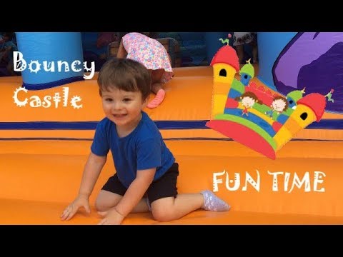Cute Kid Jumping on Bouncy Castle  | Outdoor Activity | Funny videos 2018