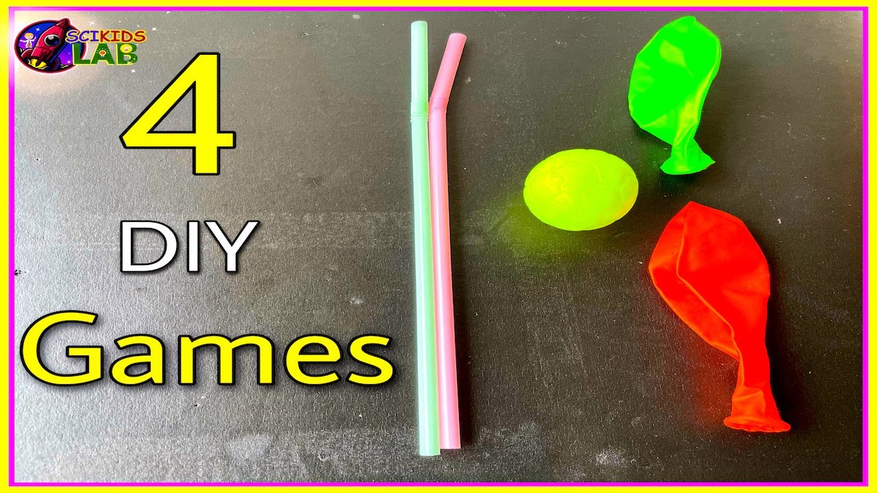 DIY GAMES for KIDS : Indoor Games for Kids at Home | Balloon Car Race|Ping Pong Tricks