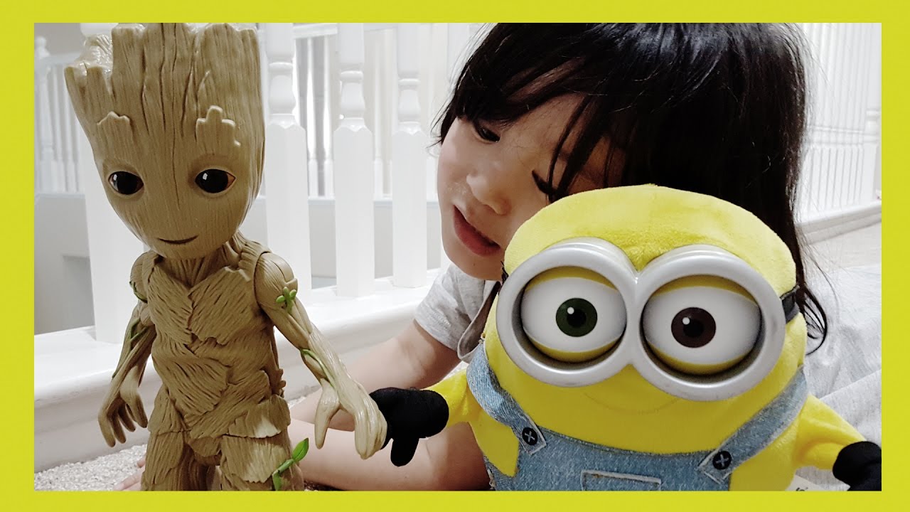 Dancing Baby Groot & Minions Movie Bob - Fun Activities for Kids & Toddlers - Things to do with kids