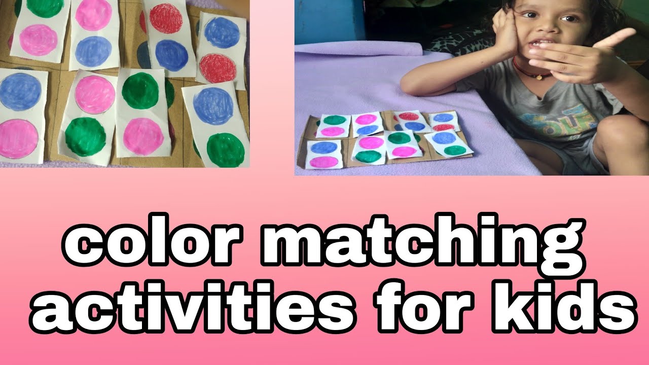 Diy color matching activities for kids ||colours game for kids||fun with colors activity ||