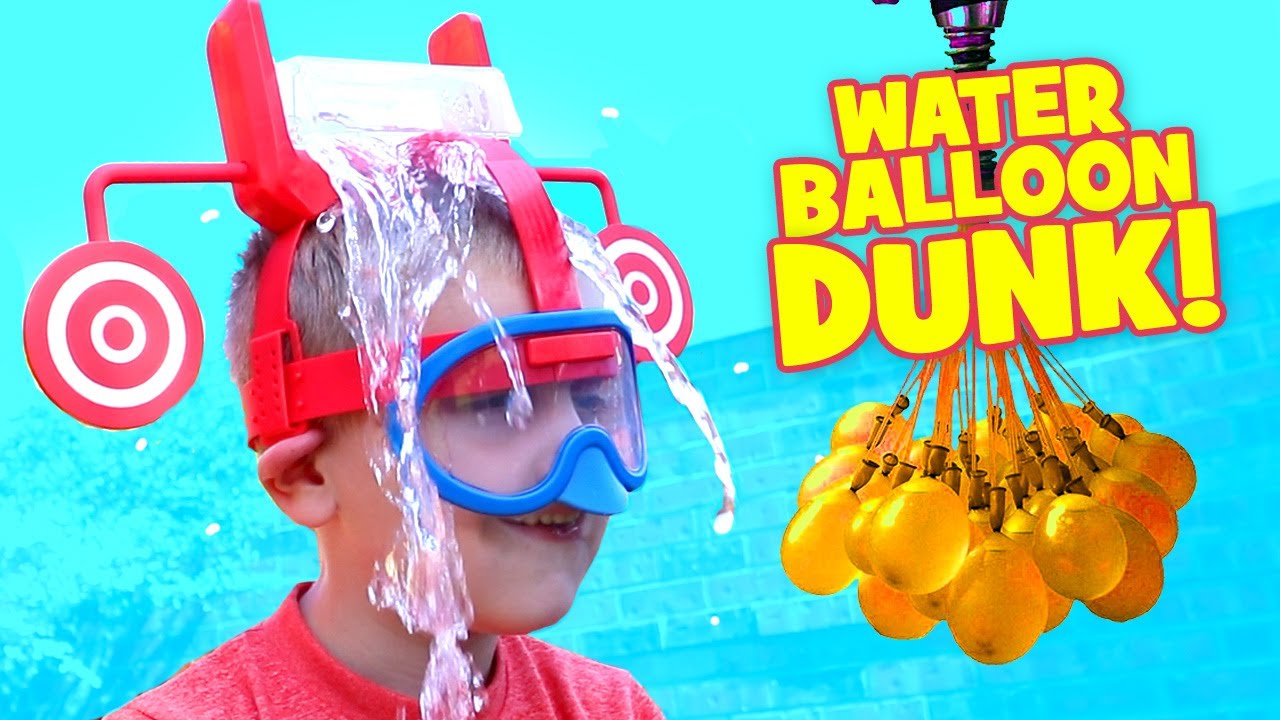 Dunk Hat Challenge Extreme Kid vs Kid Water Balloon Fight & family Fun Activities