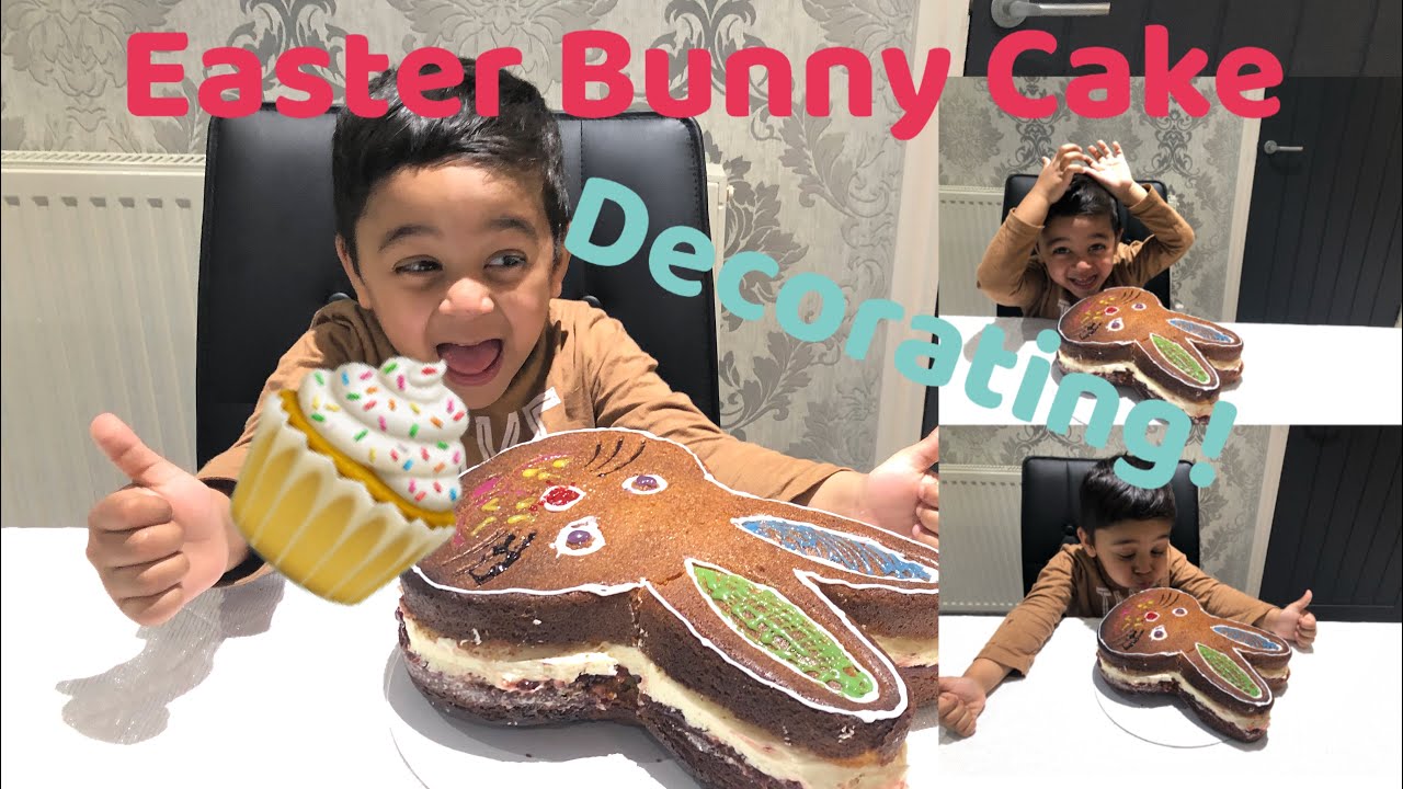 Easy Easter Bunny Cake Recipe and Decorating | Cake Ideas with a Kid