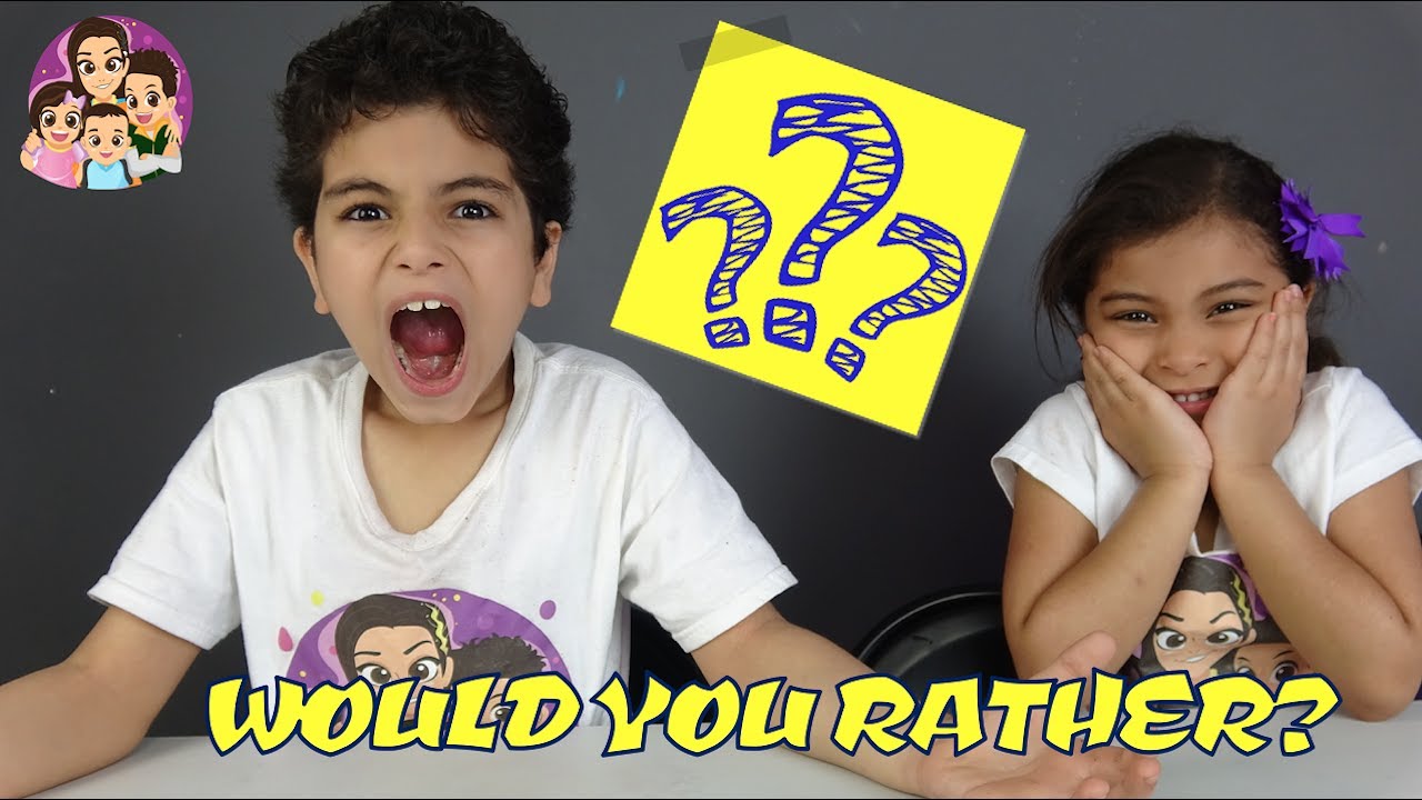 Family Game Night Ideas - WHAT WOULD YOU RATHER FOR KIDS: Kid Friendly (Challenges For Kids)