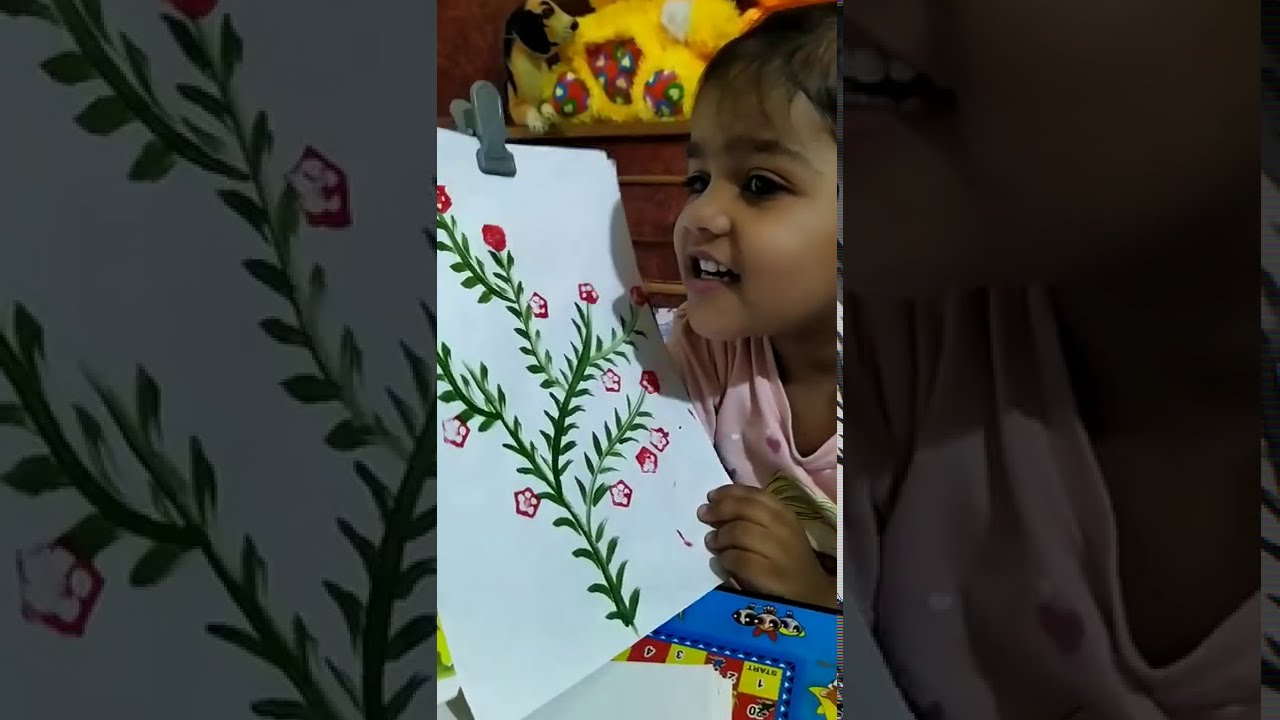 Fun and Easy Activity for Kids by Kid -  Vegetables and Colors Painting || Learn Kids Painting