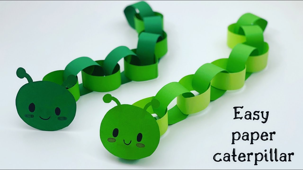 How To Make Easy Paper CATERPILLAR For Kids / Nursery Craft Ideas / Paper Craft Easy / KIDS crafts