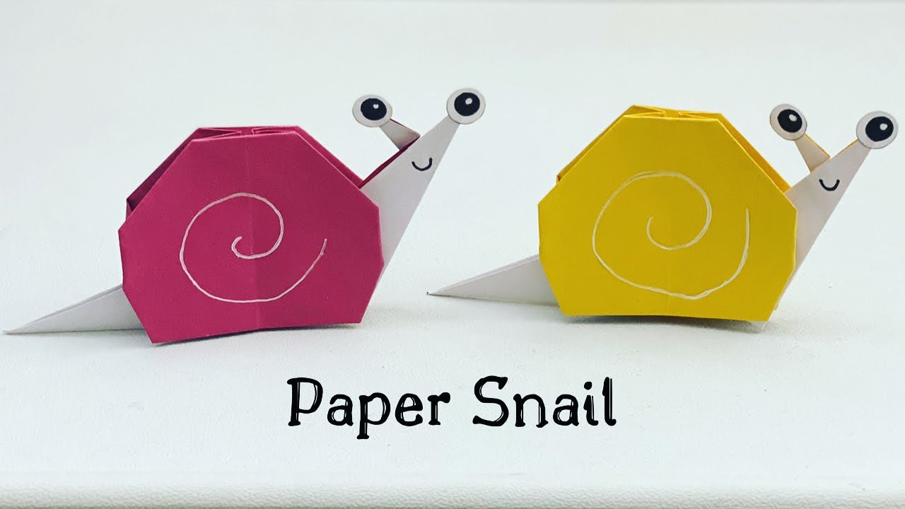 How To Make Easy Paper SNAIL For Kids / Nursery Craft Ideas / Paper Craft Easy / KIDS crafts