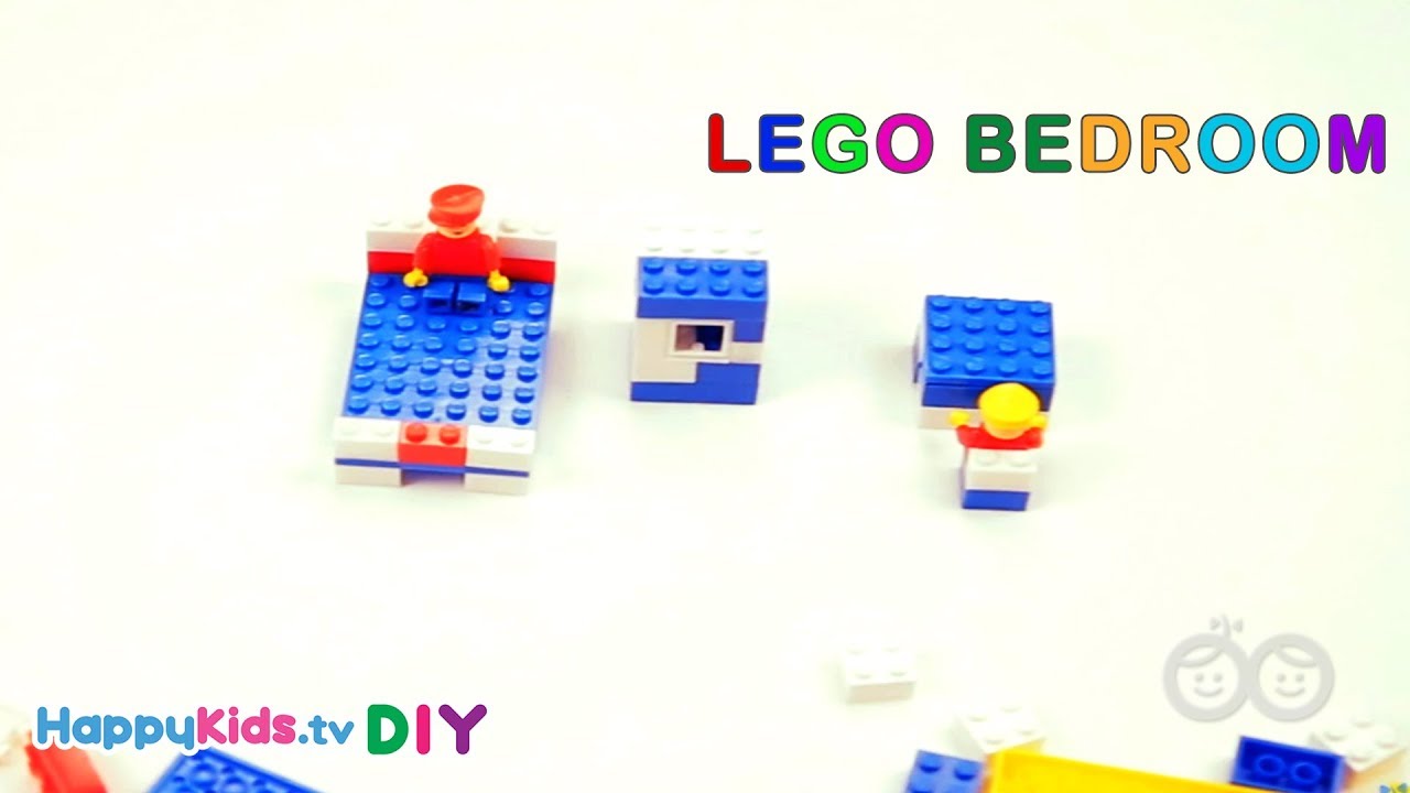 How to Build Lego Bedroom Set | Building Blocks | Kid's Crafts and Activities | Happykids DIY