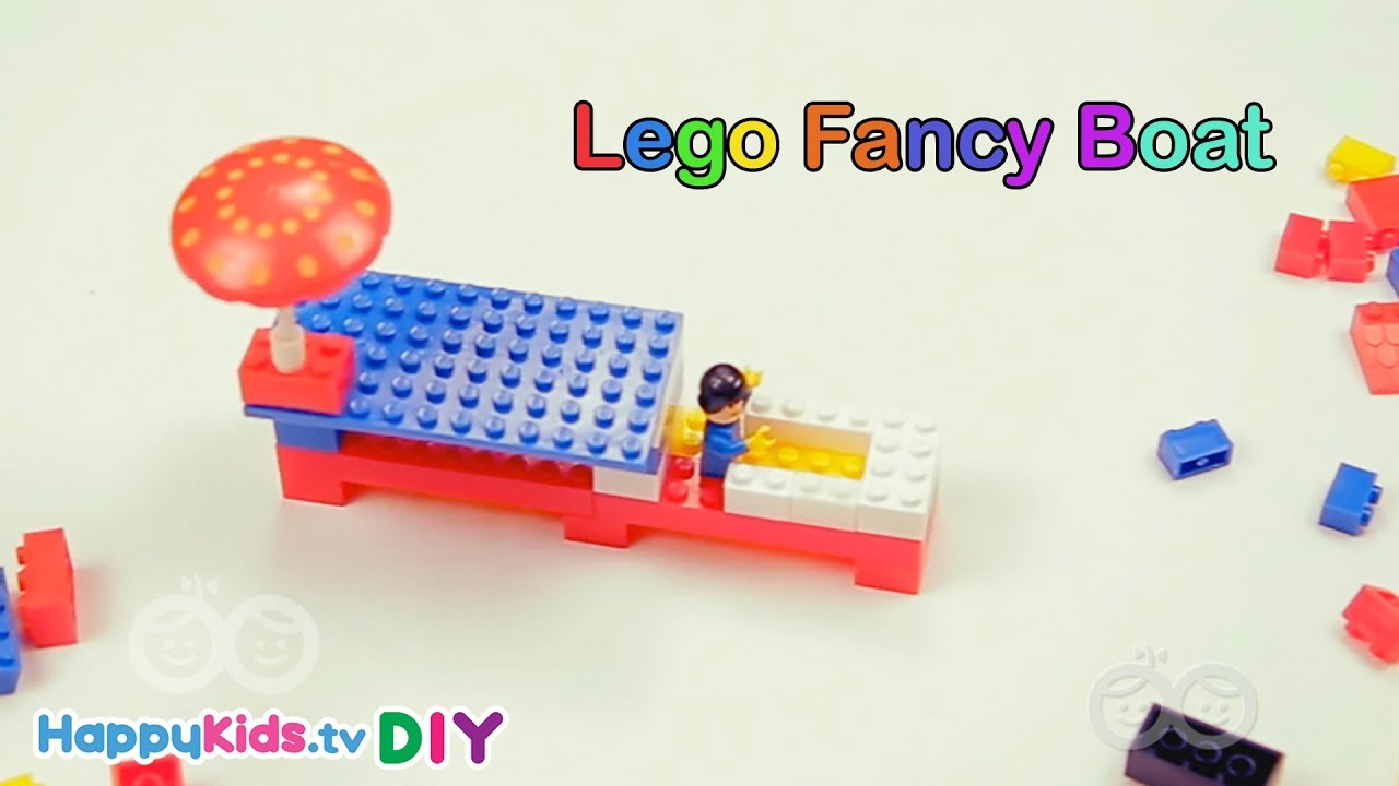 How to Build Lego Fancy Boat | Building Blocks | Kid's Crafts and Activities | Happykids DIY