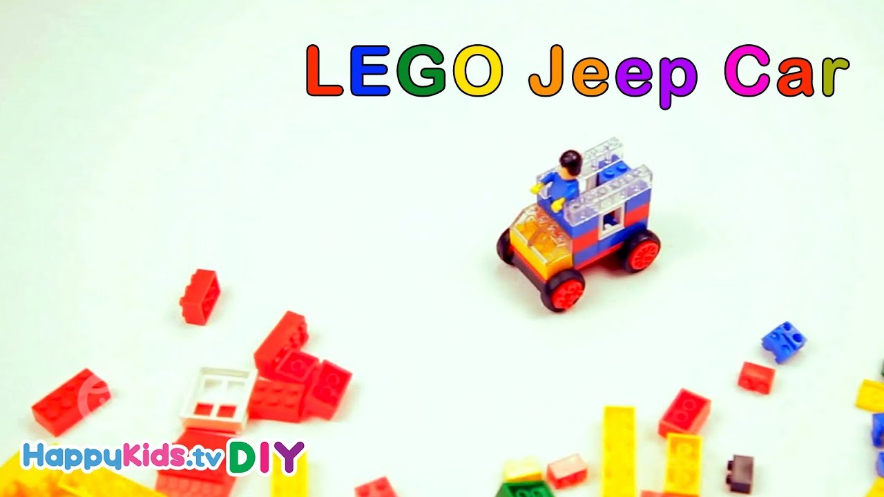 How to Build Lego Jeep Car | Building Blocks | Kid's Crafts and Activities | Happykids DIY