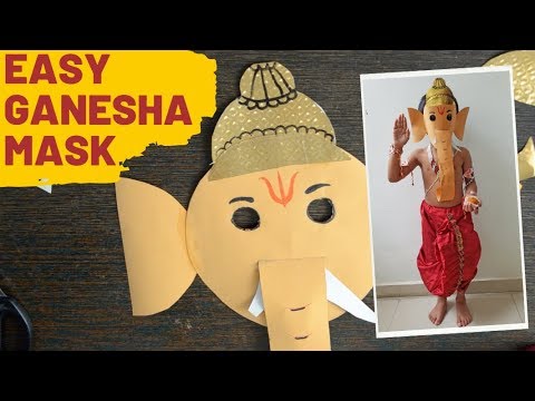 How to make Ganesha Mask for kids | Fancy Dress Ideas for Kids | Ubus World
