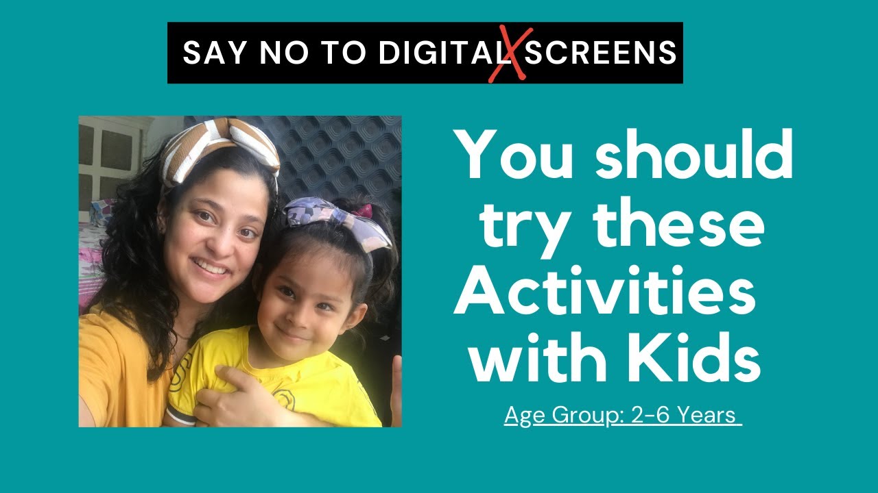 Kid not able to go to school? Must Try these Activities | Say No to Digital Screens