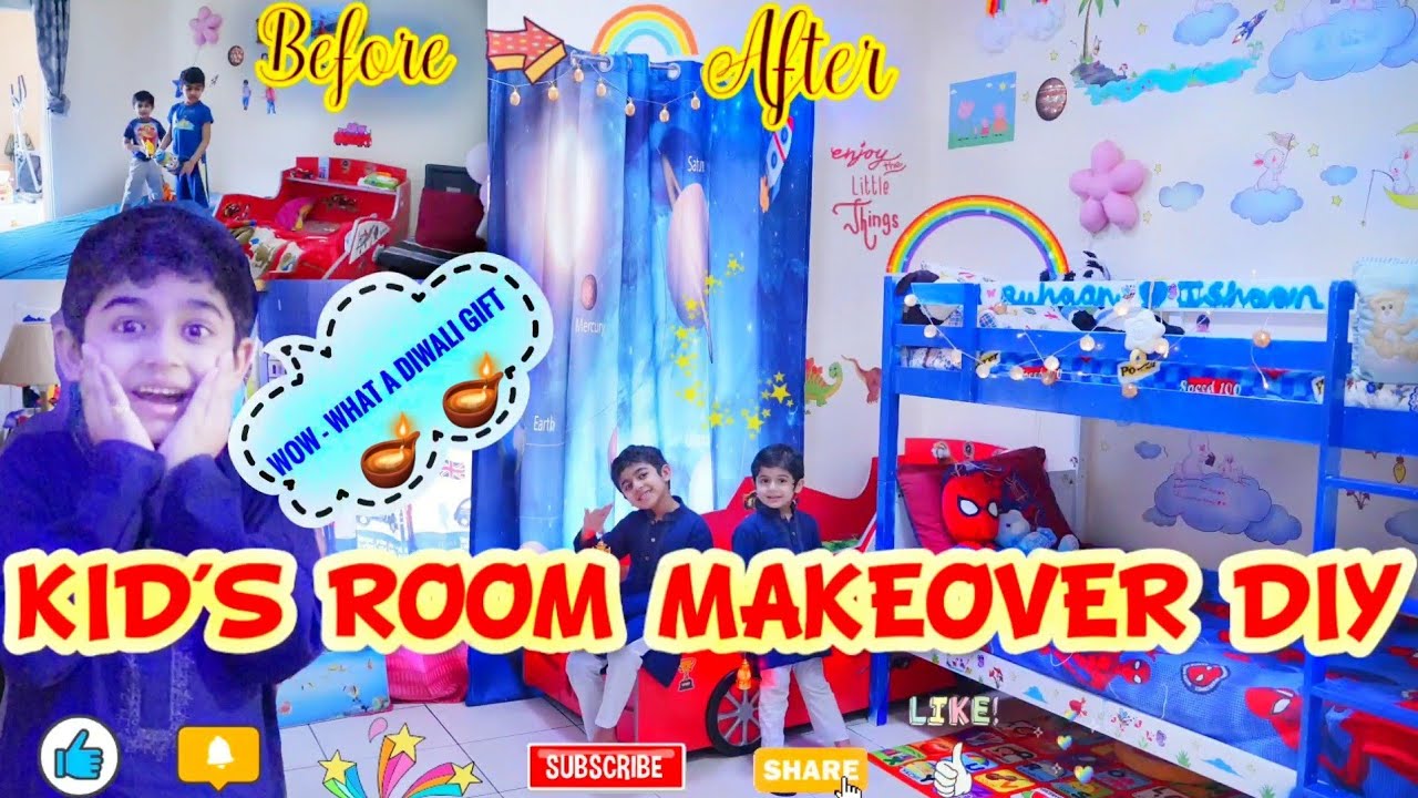 Kid’s Room Makeover DIY | Toddler Bedroom Makeover Decoration DIY Ideas | DIY Playtable From BabyCot