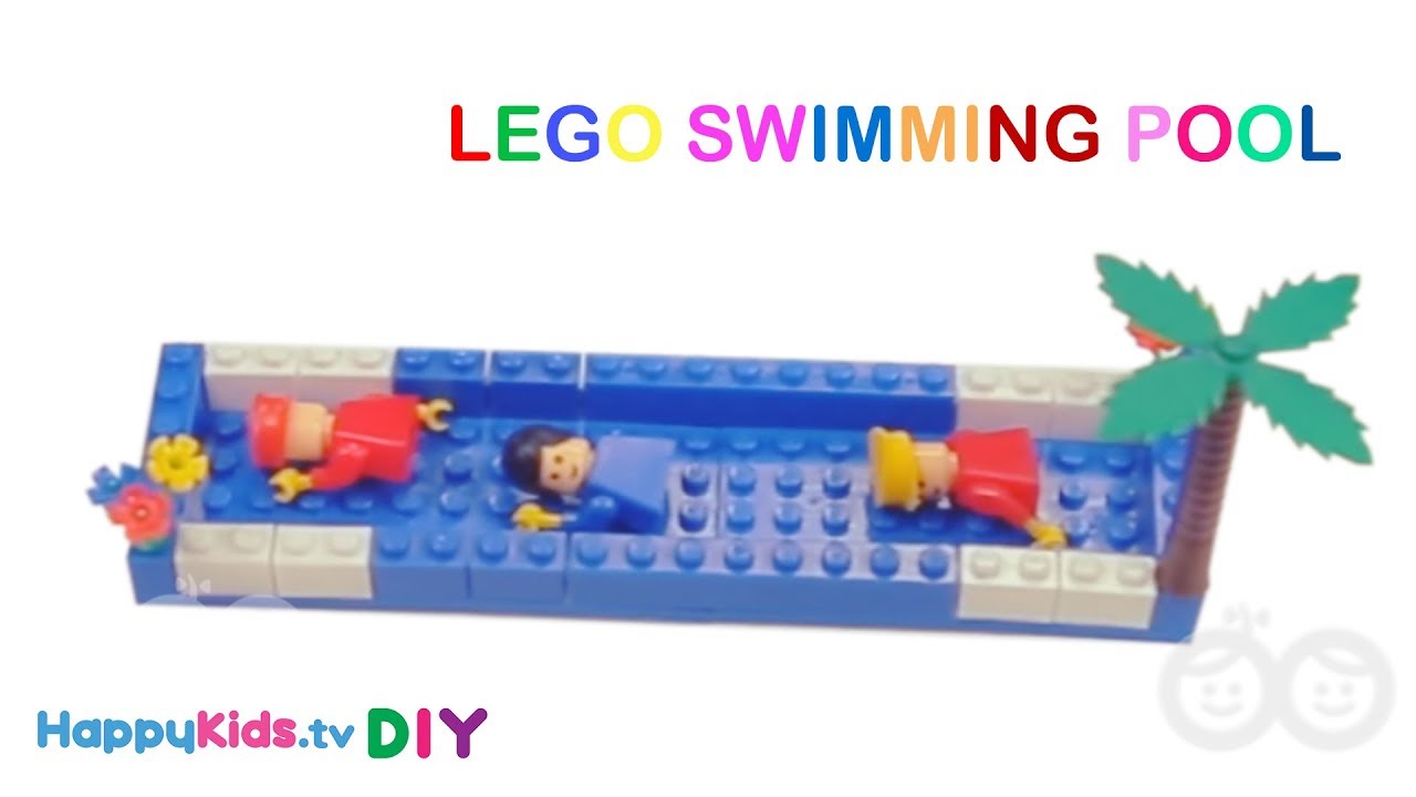 Lego Swimming Pool | Building Blocks | Kid's Crafts and Activities | Happykids DIY
