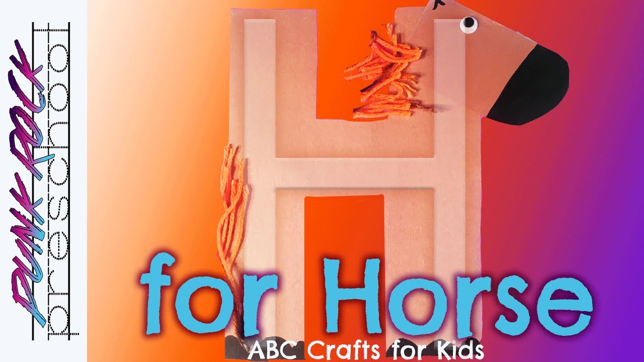 Letter H for Horse | Fun Preschool Crafts for Kids | Best Preschool Activities for Kids