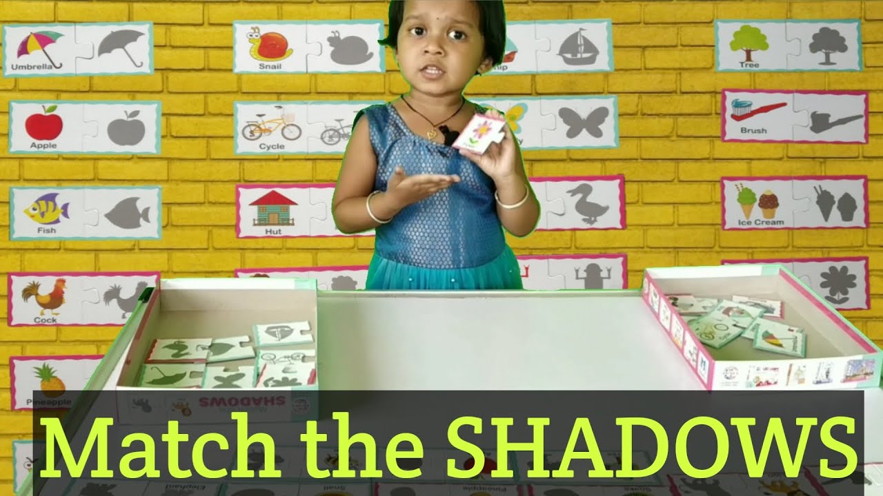 Match the shadows | puzzle game for children's | smart kid education | brain teaser diy activity