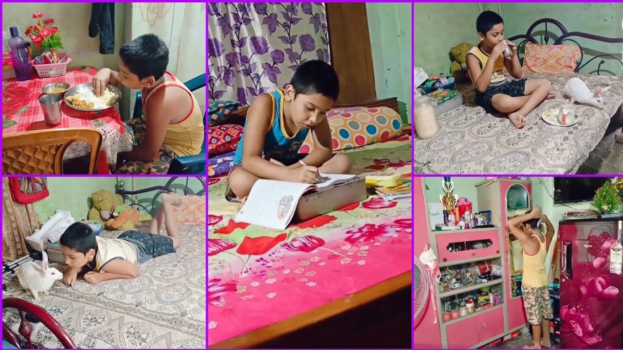 My kid's morning to night daily routine in Summer //study,activities in 2021.