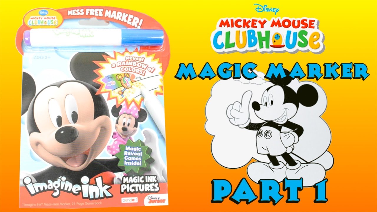 Part 1 - Mickey Mouse Clubhouse Imagine Ink Activity Book for Kids - Kid Friendly Toys