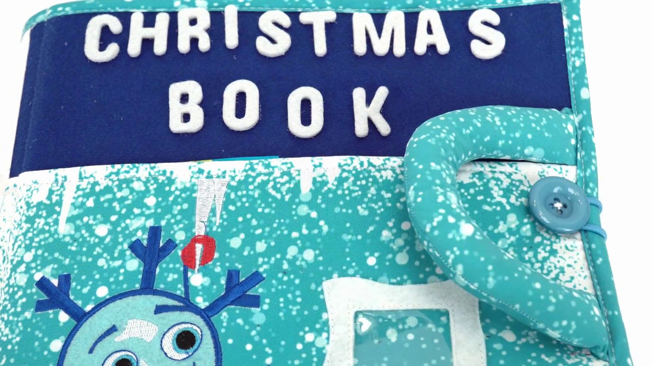 Piqipi Christmas Book with Velcro Activities for Kids!
