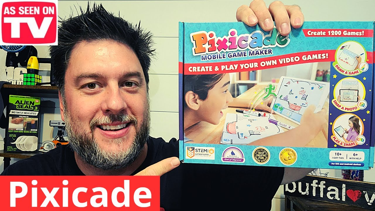 Pixicade Review: STEM activities for kids! Create and play your own video game! #Pixicade