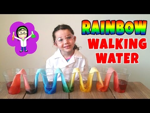 Rainbow Walking Water Easy Science Projects Experiments for Kids | The Science Kid