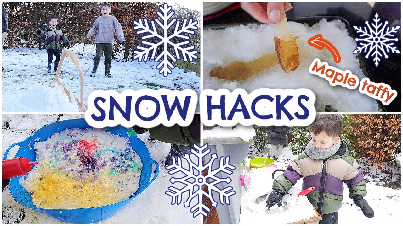 SNOW HACKS!  FUN SNOW ACTIVITIES FOR KIDS  |  Emily Norris