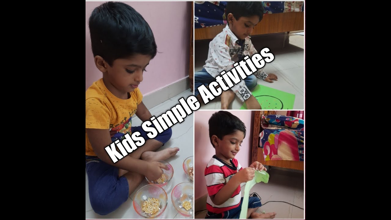 Simple Activities for 2+ Years kids.. Helps your kid to Concentrate more & do things independently.