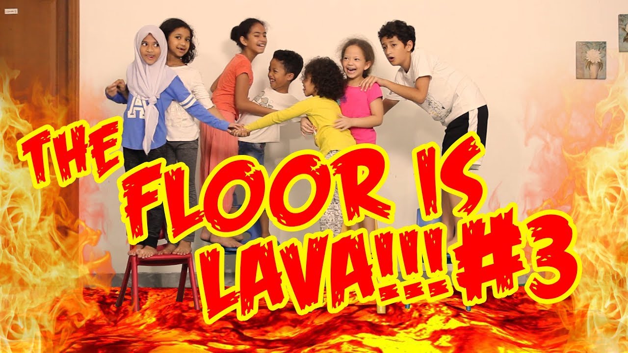 THE FLOOR IS LAVA #3 - Kids Experiment fun activities