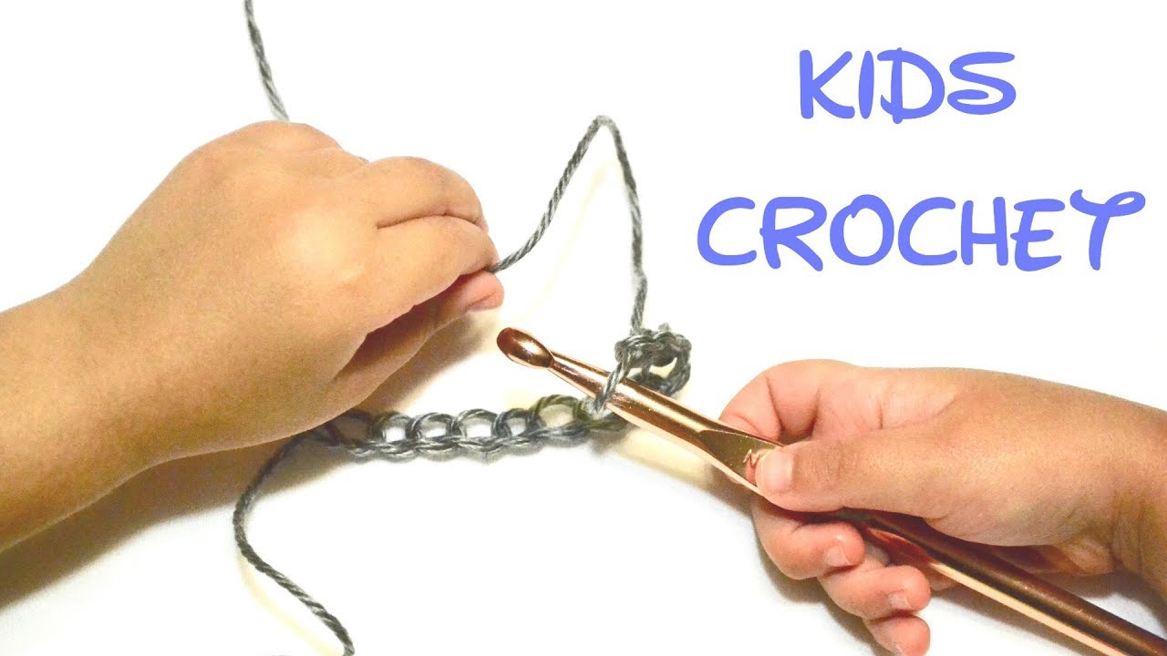 Teach Your Kid To Crochet a Chain| 4 -6 years old | Crochet for Beginners