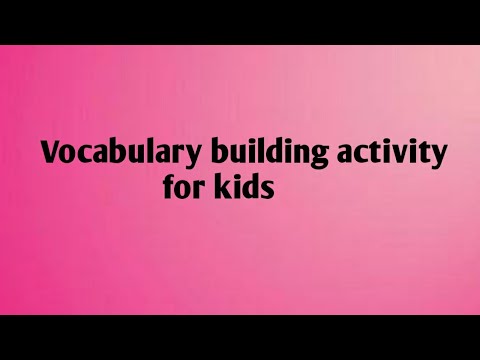 Vocabulary building activity for kids| Shorts
