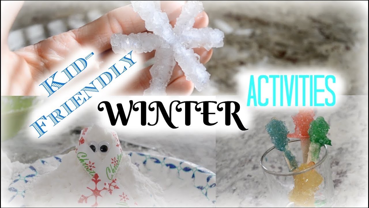 Winter Activities for Kids! // Snow Cream // Play Snow // Science Experiments