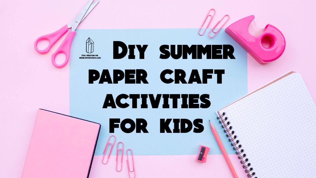 kids Activities at home|paper art|4 funcraft activities for kid/paper craft activity for preschooler