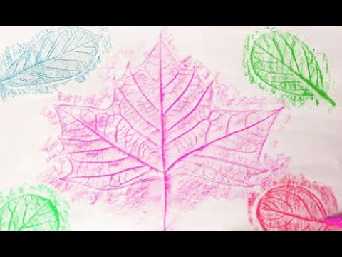 kids activities at home | Easy Craft for Kids | Rubbing Leaves Craft | Activity for Kids, Art Craft