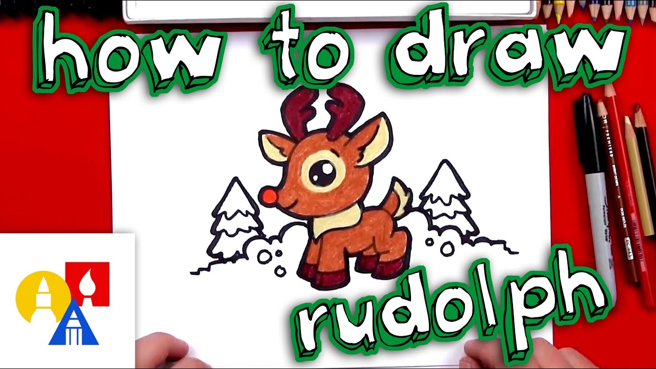 How To Draw Cartoon Rudolph