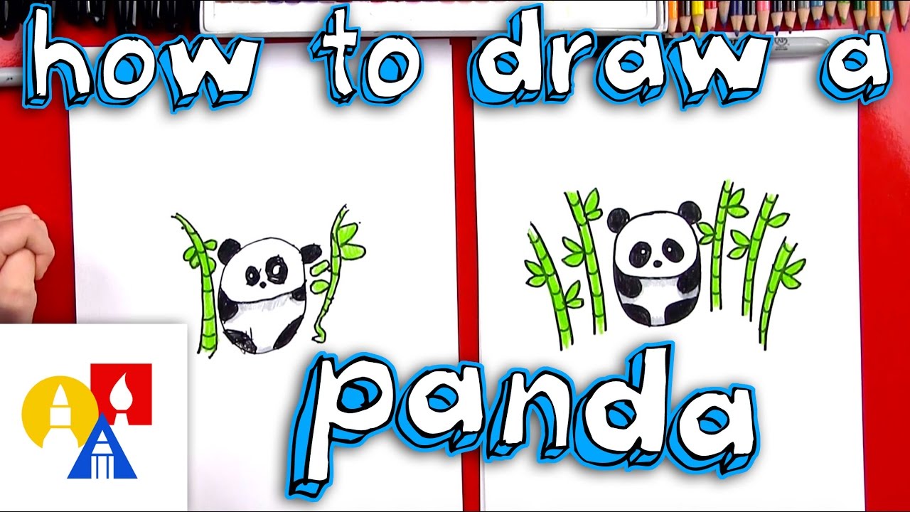 How To Draw A Cartoon Panda